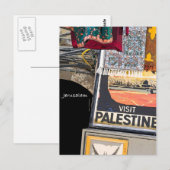 Carte Postale Visite de la Palestine (Devant / Derrière)