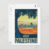 Carte Postale Visite de la Palestine (Devant / Derrière)