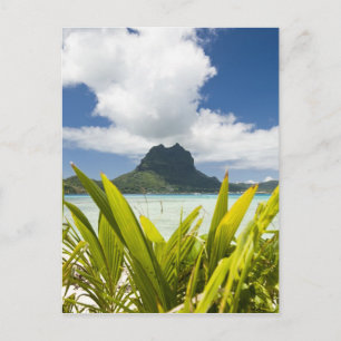 Carte Postale Visite de la petite île de pique-nique dans la lag