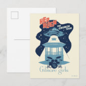 Carte Postale Visite de l'église extraterrestre de Gilmore Girls (Devant / Derrière)