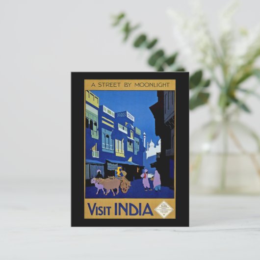 Carte Postale Visite de l'Inde (Debout devant)