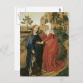 Carte Postale Visite de Marie - Rogier Van Der Weyden (Devant / Derrière)