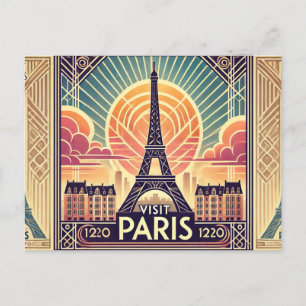 Carte Postale Visite de Paris