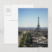 Carte Postale Visite de Paris, France (Devant / Derrière)
