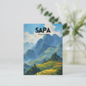 Carte Postale Visite de Sapa Vietnam (Debout devant)