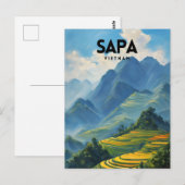Carte Postale Visite de Sapa Vietnam (Devant / Derrière)