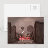Carte Postale Visite du Poster vintage Mars (Devant / Derrière)