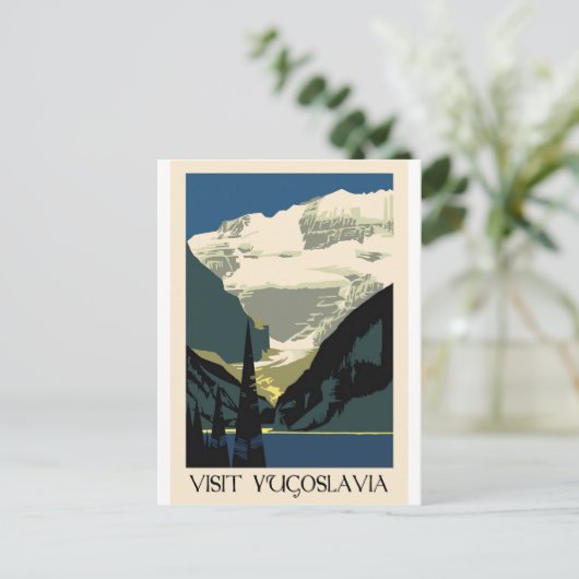 Carte Postale Visite en Yougoslavie (Debout devant)