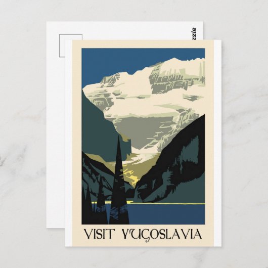 Carte Postale Visite en Yougoslavie (Devant / Derrière)