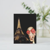 Carte Postale Visite insomniaque de la Tour Eiffel (Debout devant)