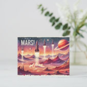 Carte Postale Visite Mars ! (Debout devant)