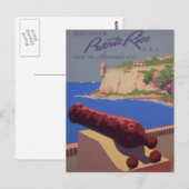 Carte Postale Visite Porto Rico (Devant / Derrière)