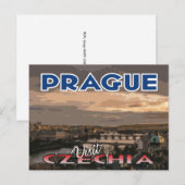 Carte Postale Visite... Prague, Czechia (Devant / Derrière)