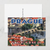 Carte Postale Visite... Prague, Czechia (Devant / Derrière)