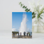 Carte Postale Visite touristique de Strokkur (Debout devant)