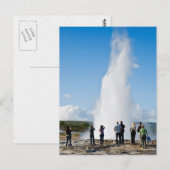 Carte Postale Visite touristique de Strokkur (Devant / Derrière)