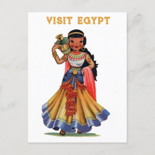 Carte Postale Visite vintage Egypte Voyage femme égyptienne