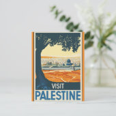 Carte Postale Visite vintage Palestine Travel (Debout devant)