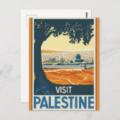 Carte Postale Visite vintage Palestine Travel (Devant / Derrière)