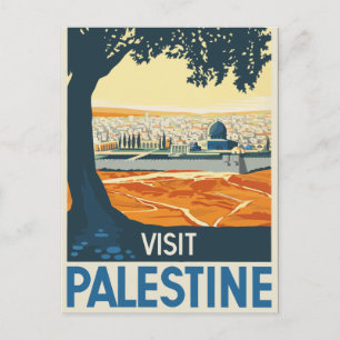 Carte Postale Visite vintage Palestine Travel