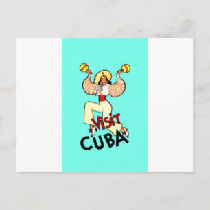 Carte Postale Visiter Cuba Vintage voyage