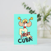 Carte Postale Visiter Cuba Vintage voyage (Debout devant)