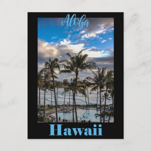 Carte Postale Visiter Hawaii - Voyage Vintage (Devant)