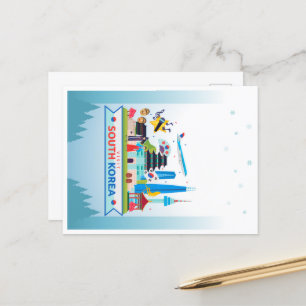 Carte Postale Visiter la Corée du Sud
