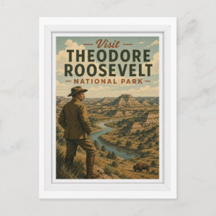 Carte Postale Visiter le voyage au parc national Theodore Roosev
