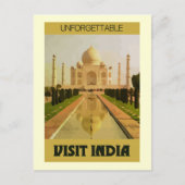 Carte Postale visiter l'inde (Devant)