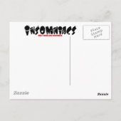 Carte Postale Visites insomniaques "La Tour penchée de Pise" (Dos)