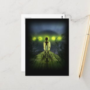 Carte Postale Visiteur Extraterrestre