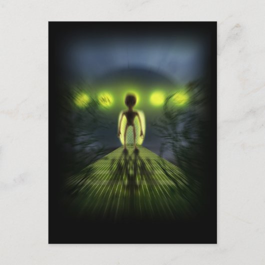 Carte Postale Visiteur Extraterrestre (Devant)