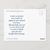 Carte Postale Visiteur fréquent (Dos)