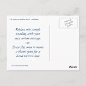 Carte Postale Visiteur fréquent (Dos)