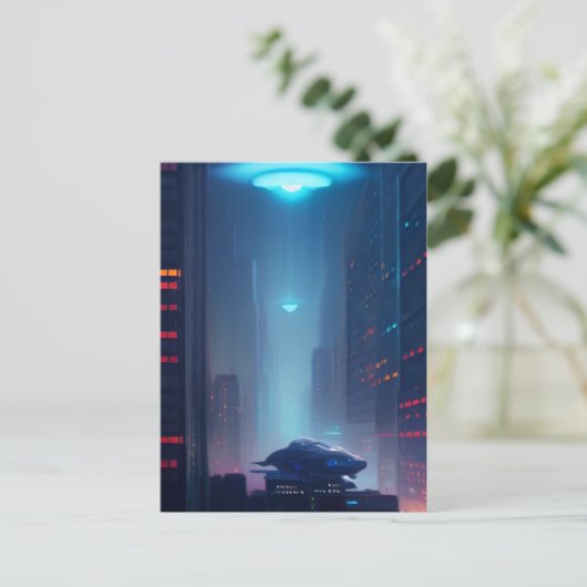 Carte Postale Visiteurs de l'espace (Debout devant)