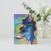 Carte Postale Visiteurs de l'espace (Debout devant)