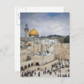 Carte Postale Visiteurs, Western Wall Plaza & Dôme du Rocher (Devant / Derrière)