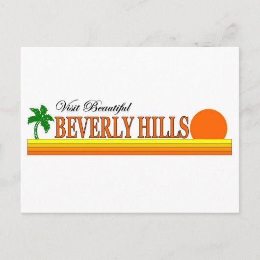 Carte Postale Visitez Beverly Hills, Californie (Devant)