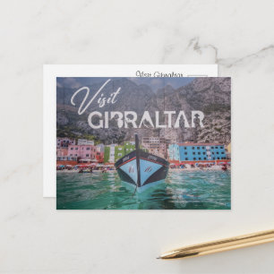 Carte Postale Visitez Gibraltar, Photographie de voyage