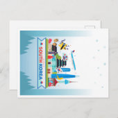 Carte Postale Visitez la Corée du Sud (Devant / Derrière)