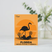 Carte Postale Visitez la Floride, affiche de voyage, (Debout devant)