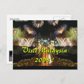 Carte Postale Visitez la Malaisie 2008 ! (Devant / Derrière)