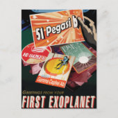 Carte Postale Visitez La Première Exoplanète Trouvée À L'Extérie (Devant)