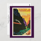 Carte Postale Visitez La Yougoslavie (Devant / Derrière)