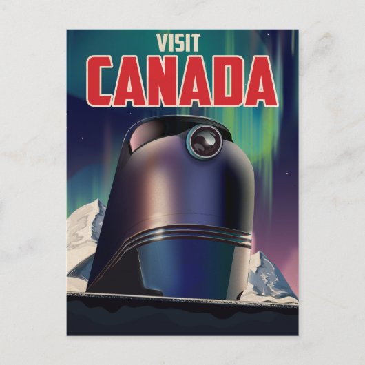 Carte Postale Visitez l'affiche de voyage du Canada (Devant)