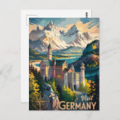 Carte Postale Visitez l'Allemagne (Devant / Derrière)