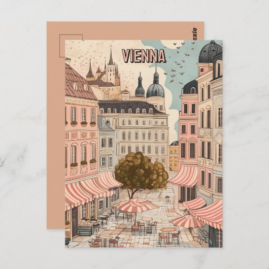 Carte Postale Visitez le Café de Vienne (Devant / Derrière)