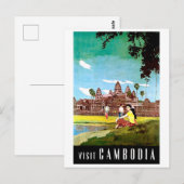 Carte Postale Visitez le Cambodge (Devant / Derrière)