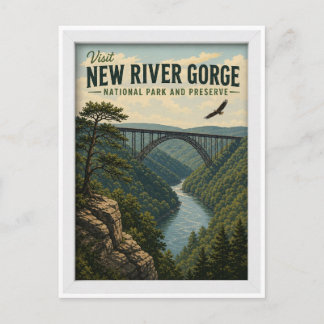 Carte Postale Visitez le parc national de New River Gorge Voyage
